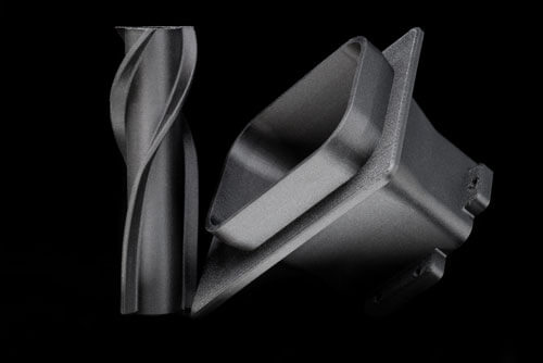 3D gedruckte Bauteil aus PA6 mit Carbon (Onyx)